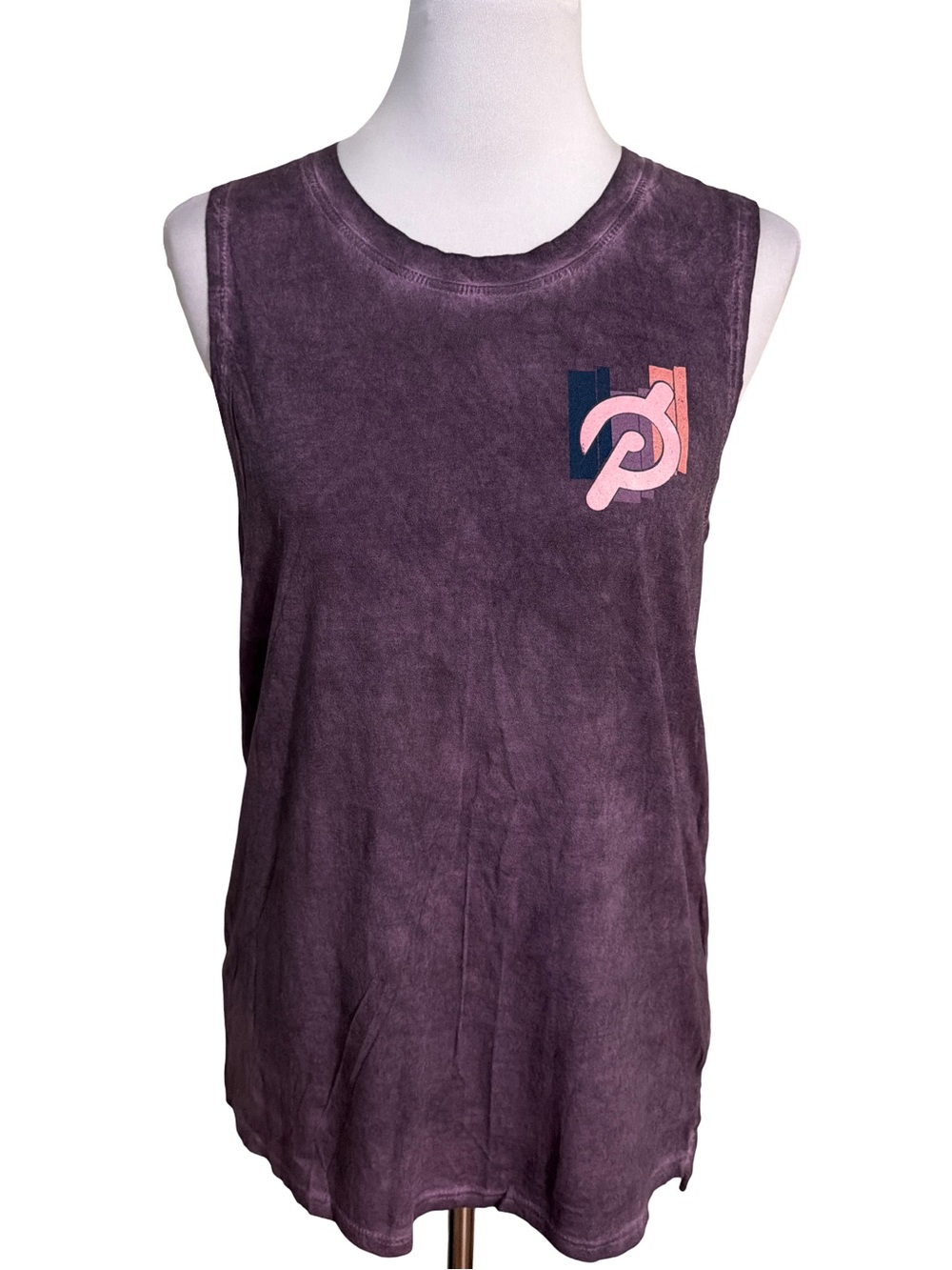 Peloton Tank Women's Purple Pink Logo